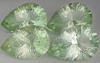 Grüner Amethyst Tropfenform Grüner Amethyst im Tropfenform