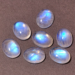 Ovale Regenbogen Mondsteine Edelstein Mondstein oval Cabochon