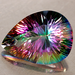 Edelstein Mystic Topas Tropfenform Edelstein Mystic Topas Tropfenform